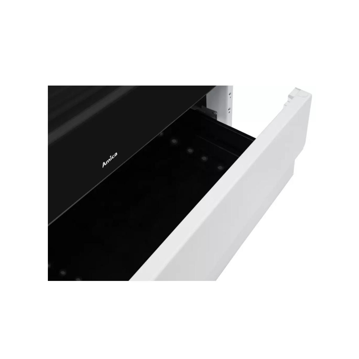 Amica Cuisinière mixte 77l 4 feux blanc - ACM7037RB