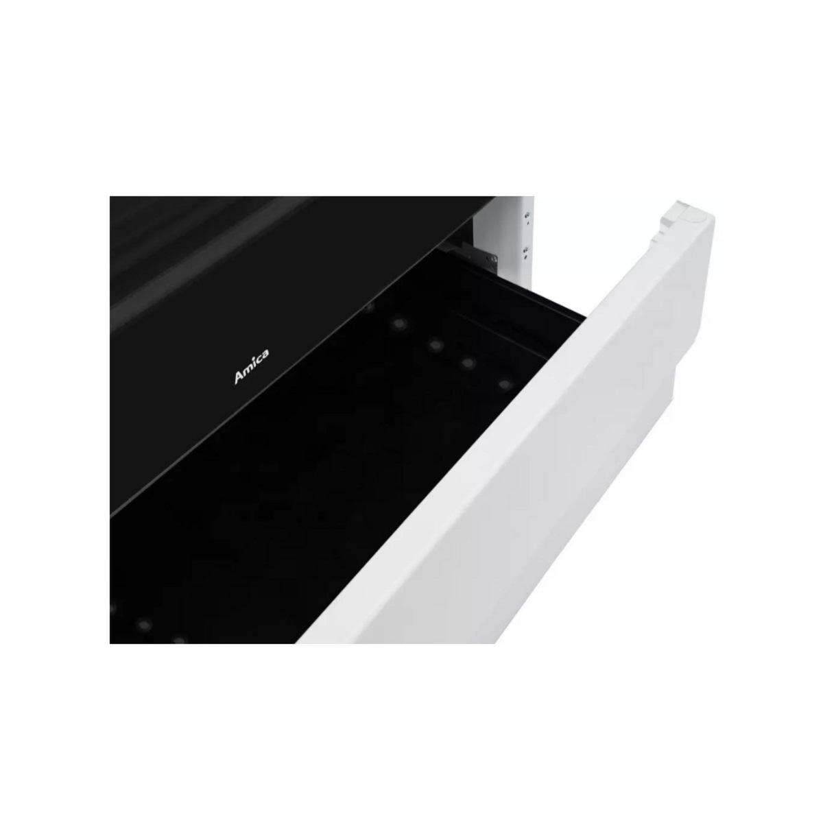 Amica Cuisinière mixte 77l 4 feux blanc - ACM7037RB