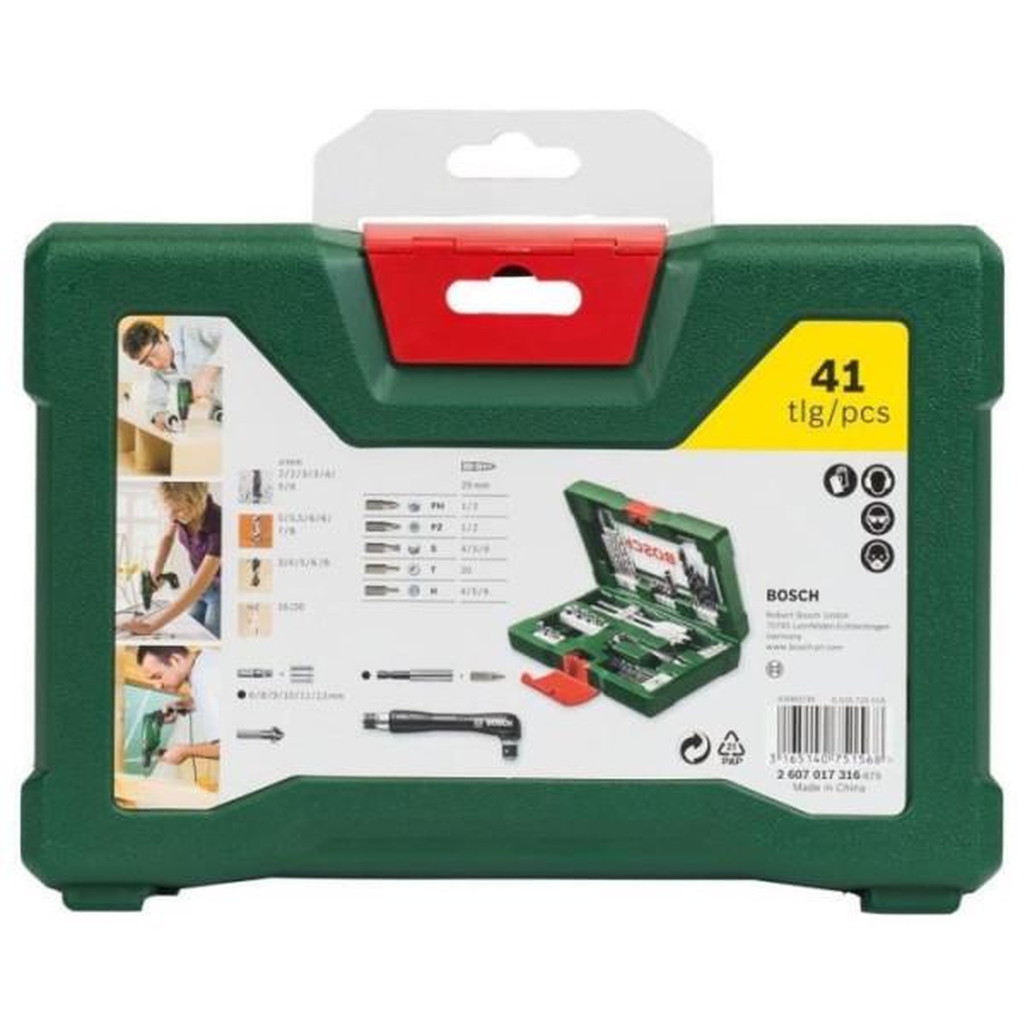 Voir la diapositive 2 : BOSCH Coffret d'accessoires BOSCH V-Line - 41 pieces