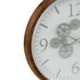 Voir la diapositive 2 : Paris Prix Horloge Murale Ronde  Engrenage  74cm Blanc