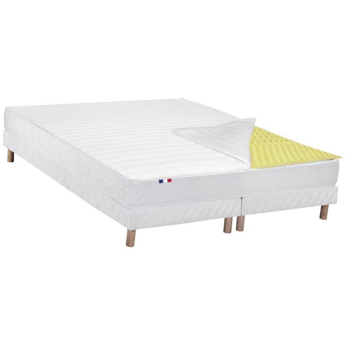 Surmatelas 7 zones Mousse Haute résilience 160x200 cm