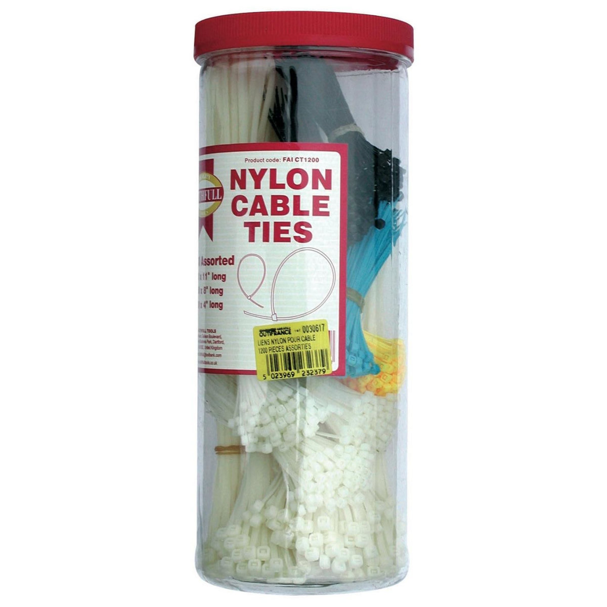 OUTIFRANCE 1200 liens nylon en boîte