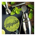 Paris Prix Lot de 20 Serviettes en Papier  Mojito  33x33cm Vert