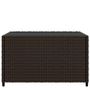 Voir la diapositive 3 : VIDAXL Table basse de jardin carre marron 50x50x30 cm resine tressee