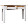 Voir la diapositive 3 : VIDAXL Table console Blanc 110x40x72 cm Pin solide Gamme Panama
