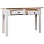 Voir la diapositive 3 : VIDAXL Table console Blanc 110x40x72 cm Pin solide Gamme Panama
