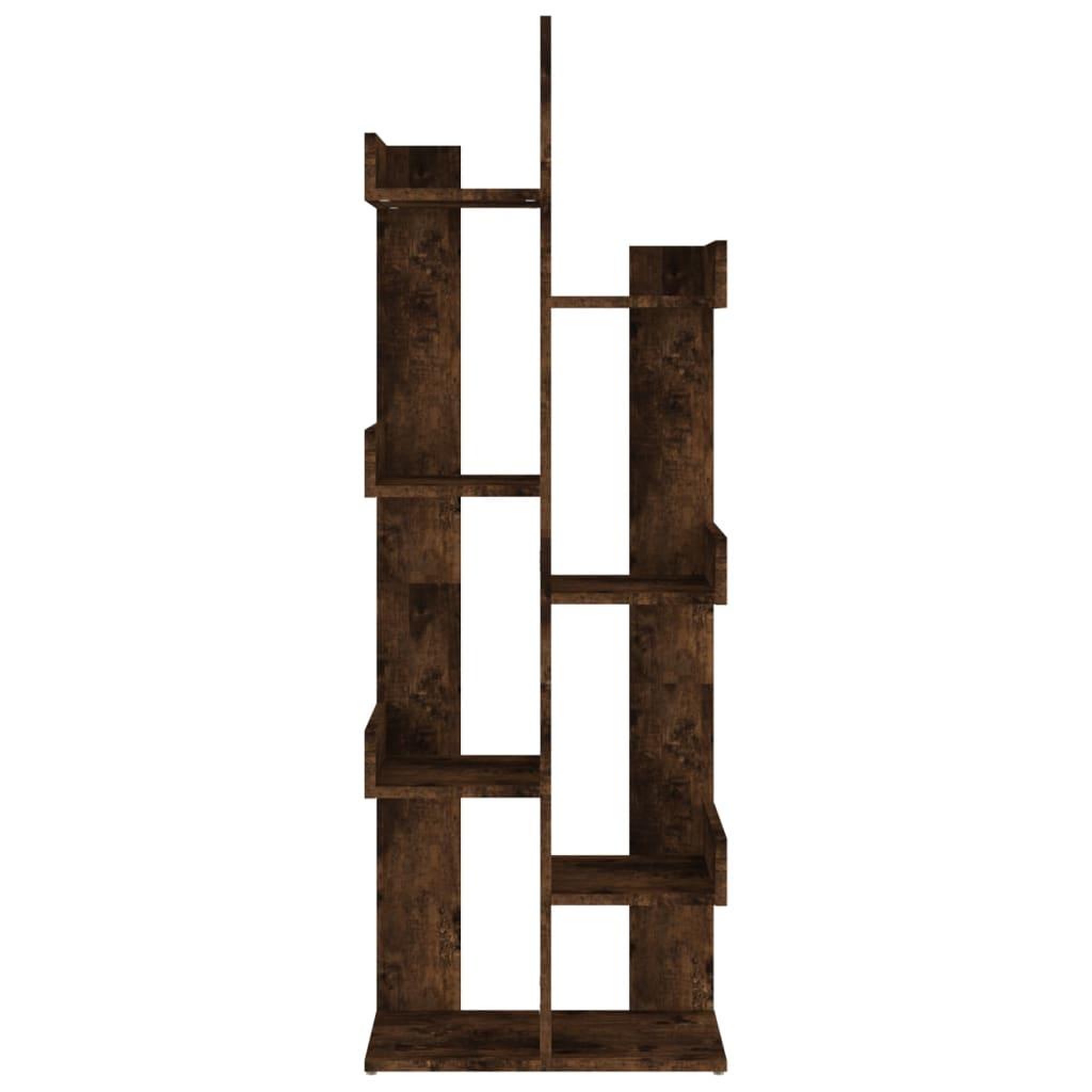 Voir la diapositive 3 : VIDAXL Bibliotheque 48x25,5x140 cm Chene fume Bois d'ingenierie