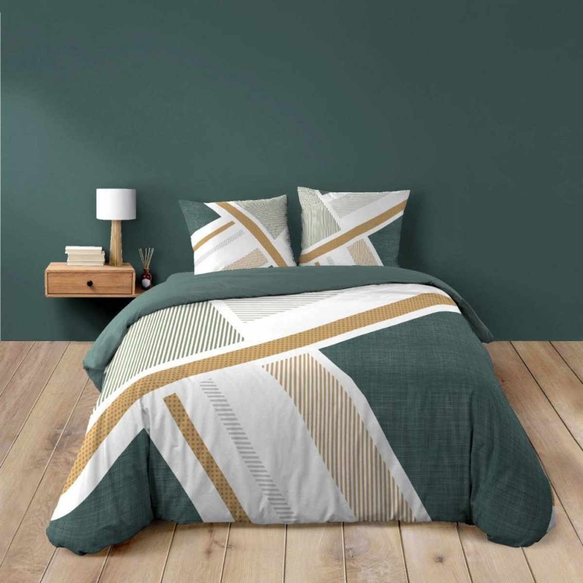 Douceur d'Intérieur Housse de couette 240x220 + 2 taies ZEPHYR 100% coton