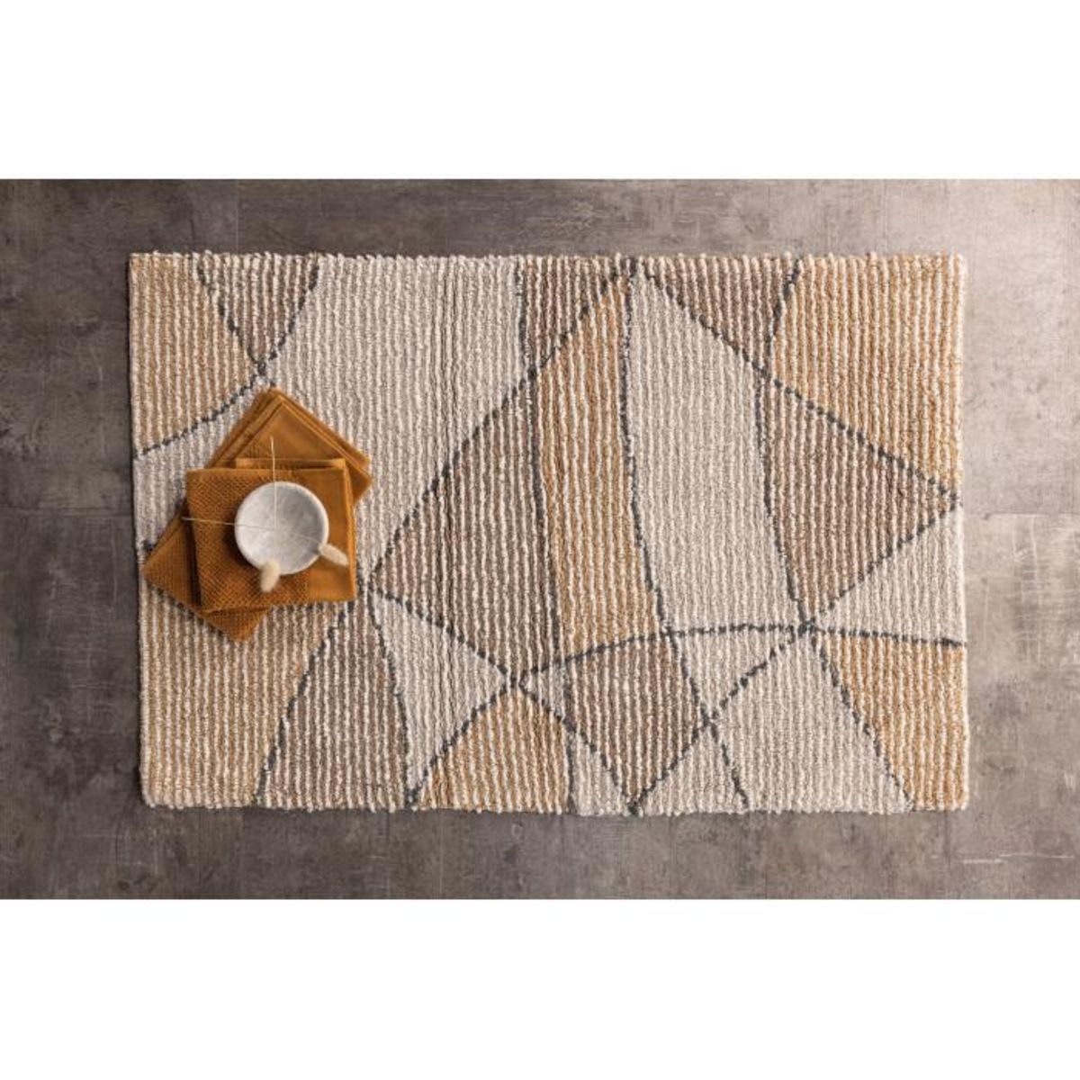 Paris Prix Tapis de Salle de Bain  Loui  60x90cm Multicolore