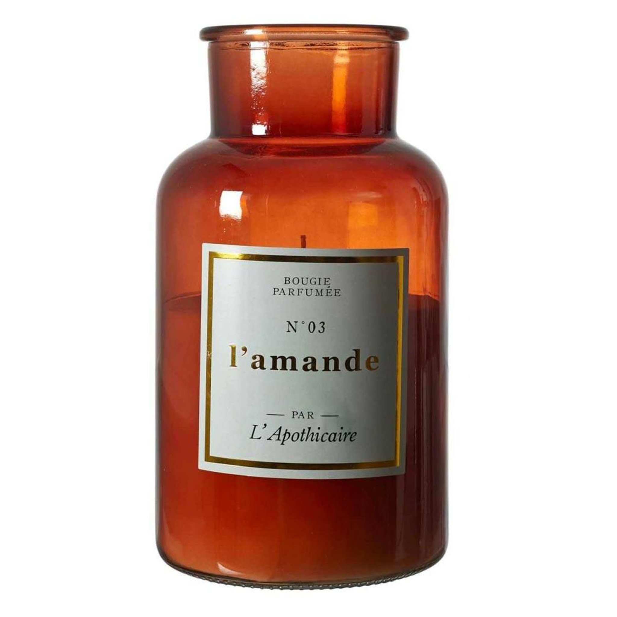 The Home Deco Factory Bougie parfumée déco  apo chic  1400g amande
