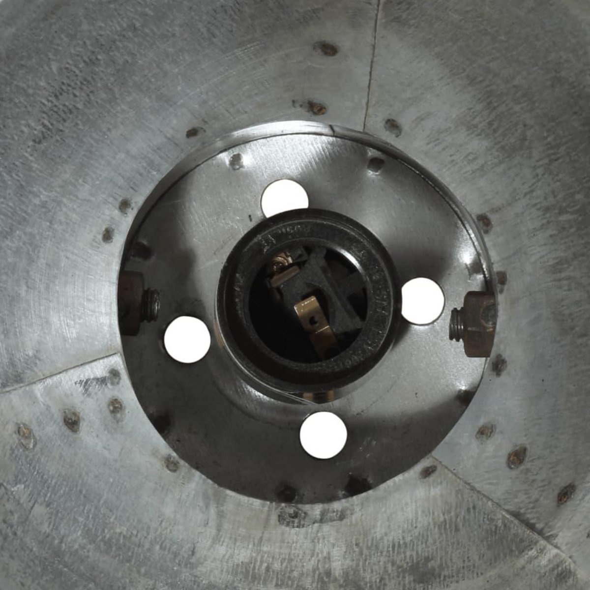 VIDAXL Plafonnier 25 W argent vintage 50x50x25 cm E27