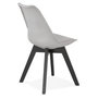 Voir la diapositive 4 : Paris Prix Chaise Design  Toledo  82cm Gris & Noir
