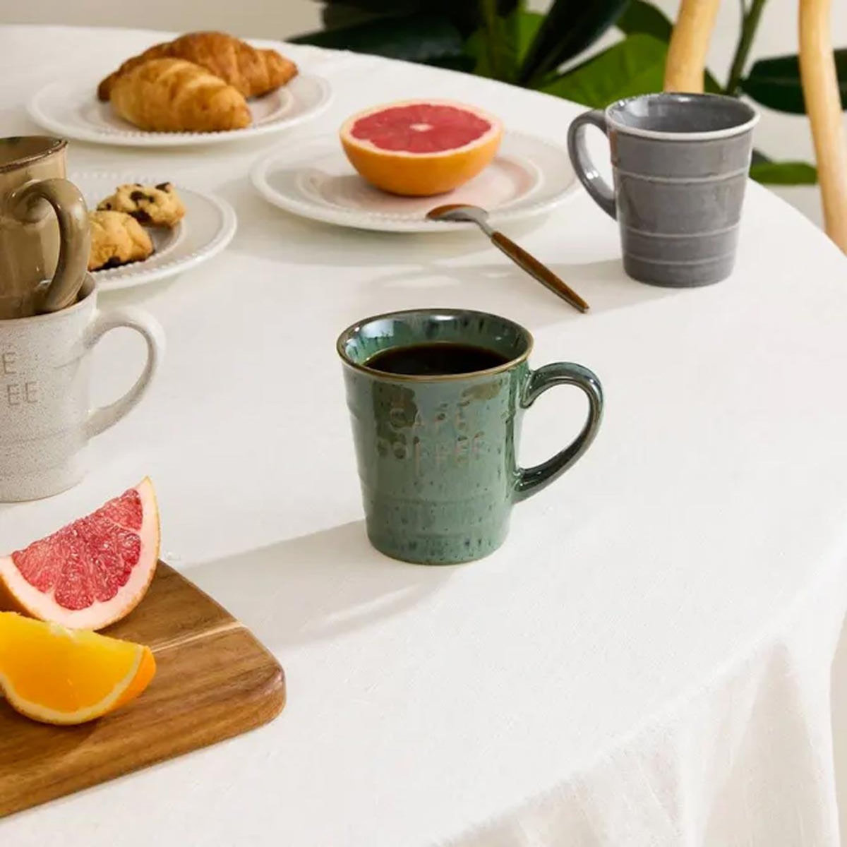 SECRET DE GOURMET Lot de 6 Mugs à Café  Joel  20cl Vert