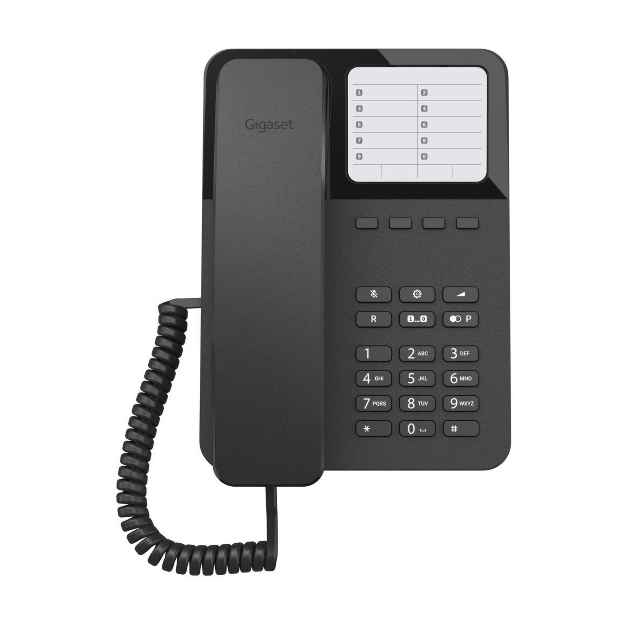 Voir la diapositive 2 : GIGASET Téléphone filaire DESK 400 NOIR