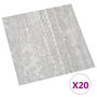 Voir la diapositive 2 : VIDAXL Dalles de plancher autoadhesives 20 pcs PVC 1,86 m² gris
