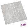 Voir la diapositive 2 : VIDAXL Dalles de plancher autoadhesives 20 pcs PVC 1,86 m² gris
