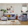 Voir la diapositive 6 : BEST MOBILIER Cristal - pouf modulable - 65 cm - en velours texturé