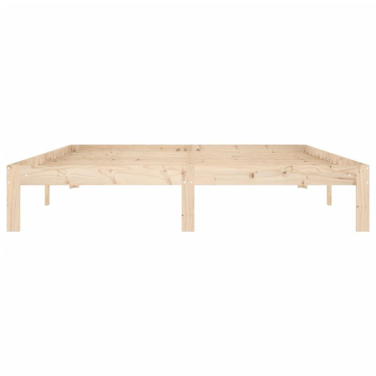 VIDAXL Cadre de lit sans matelas bois massif de pin 160x200 cm