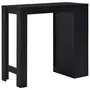 VIDAXL Table de bar avec etagere Noir 110x50x103 cm