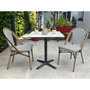 Voir la diapositive 3 : Paris Prix Ensemble Table de Jardin & 2 Chaises  Bistro  70cm Bleu