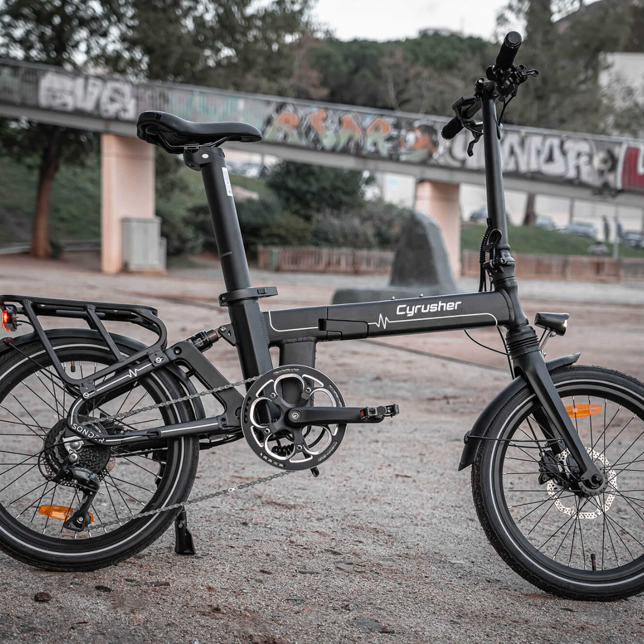Voir la diapositive 4 : CYRUSHER Vélo électrique pliable Cyrusher Sonder