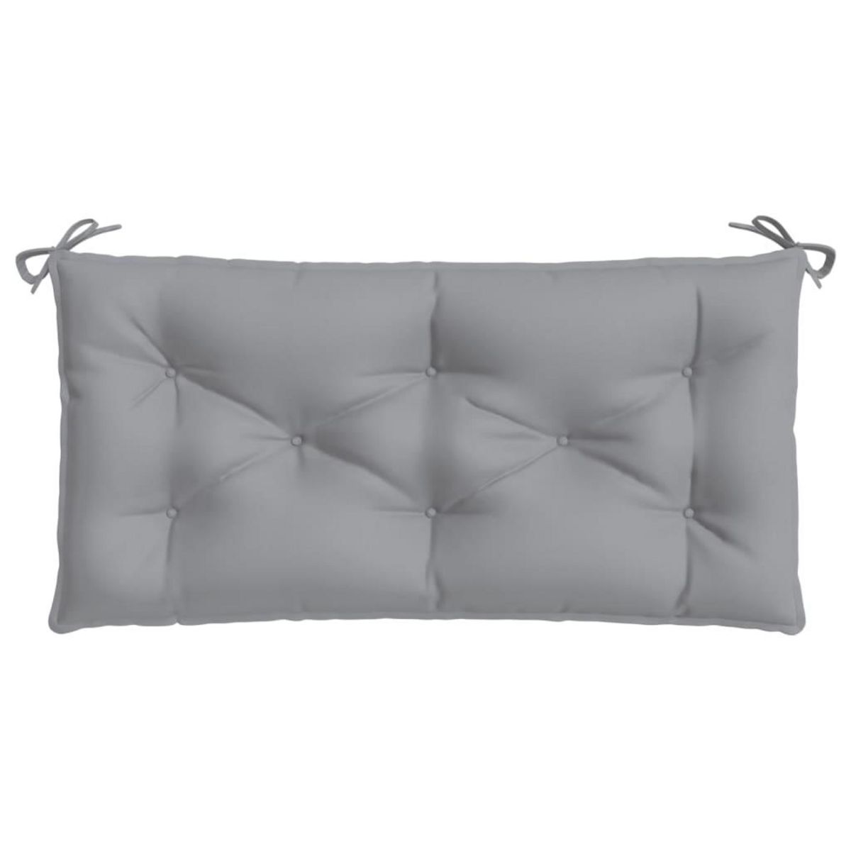 VIDAXL Coussin de banc de jardin gris 110x50x7 cm tissu oxford