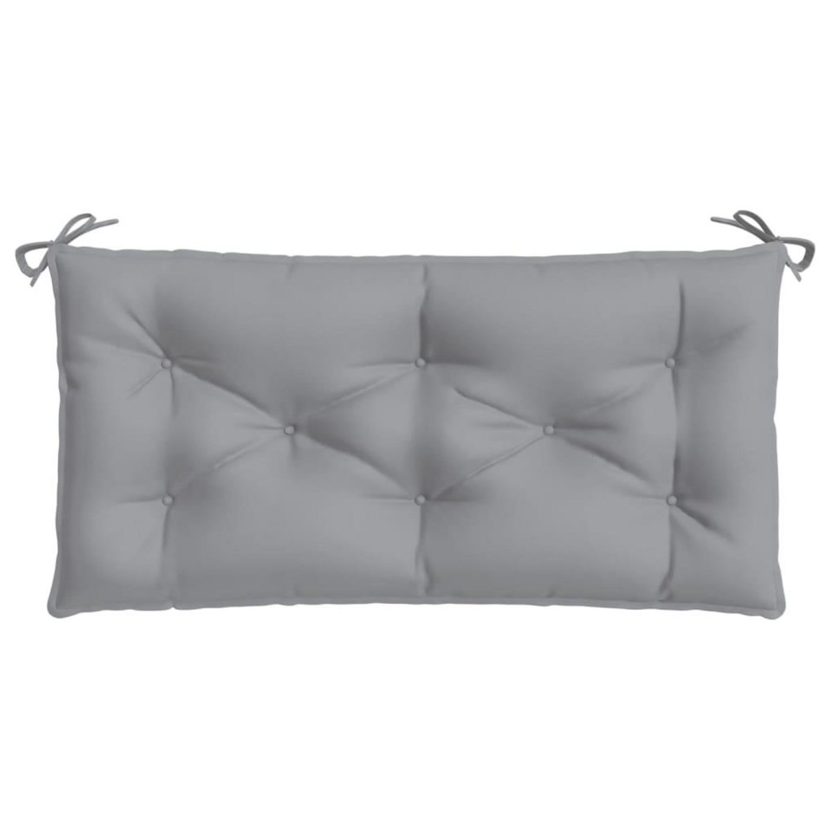 VIDAXL Coussin de banc de jardin gris 110x50x7 cm tissu oxford