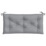 Voir la diapositive 4 : VIDAXL Coussin de banc de jardin gris 110x50x7 cm tissu oxford