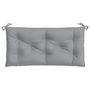 Voir la diapositive 4 : VIDAXL Coussin de banc de jardin gris 110x50x7 cm tissu oxford