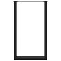 Voir la diapositive 5 : VIDAXL Pieds de table basse forme de U 2 pcs noir 60x(100-101)cm acier
