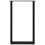 Voir la diapositive 5 : VIDAXL Pieds de table basse forme de U 2 pcs noir 60x(100-101)cm acier
