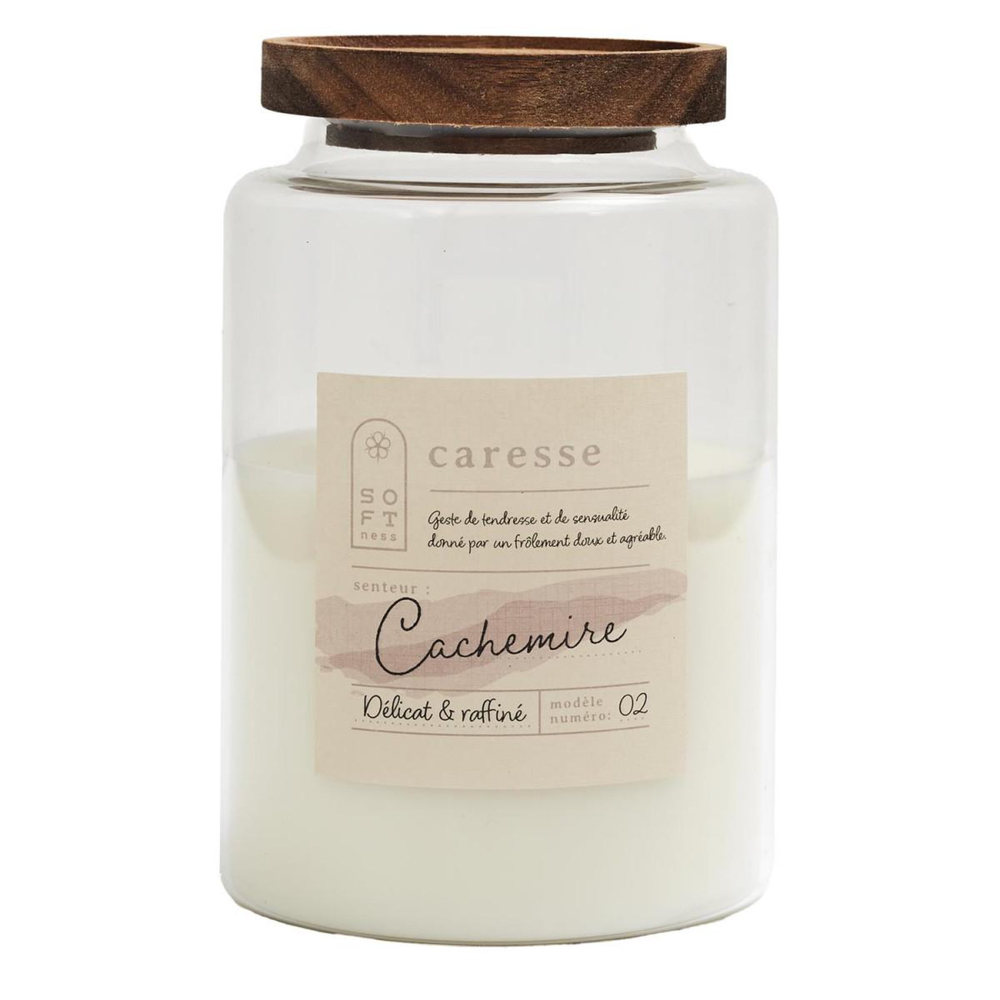 The Home Deco Factory Bougie parfumée  softness  650g cachemire