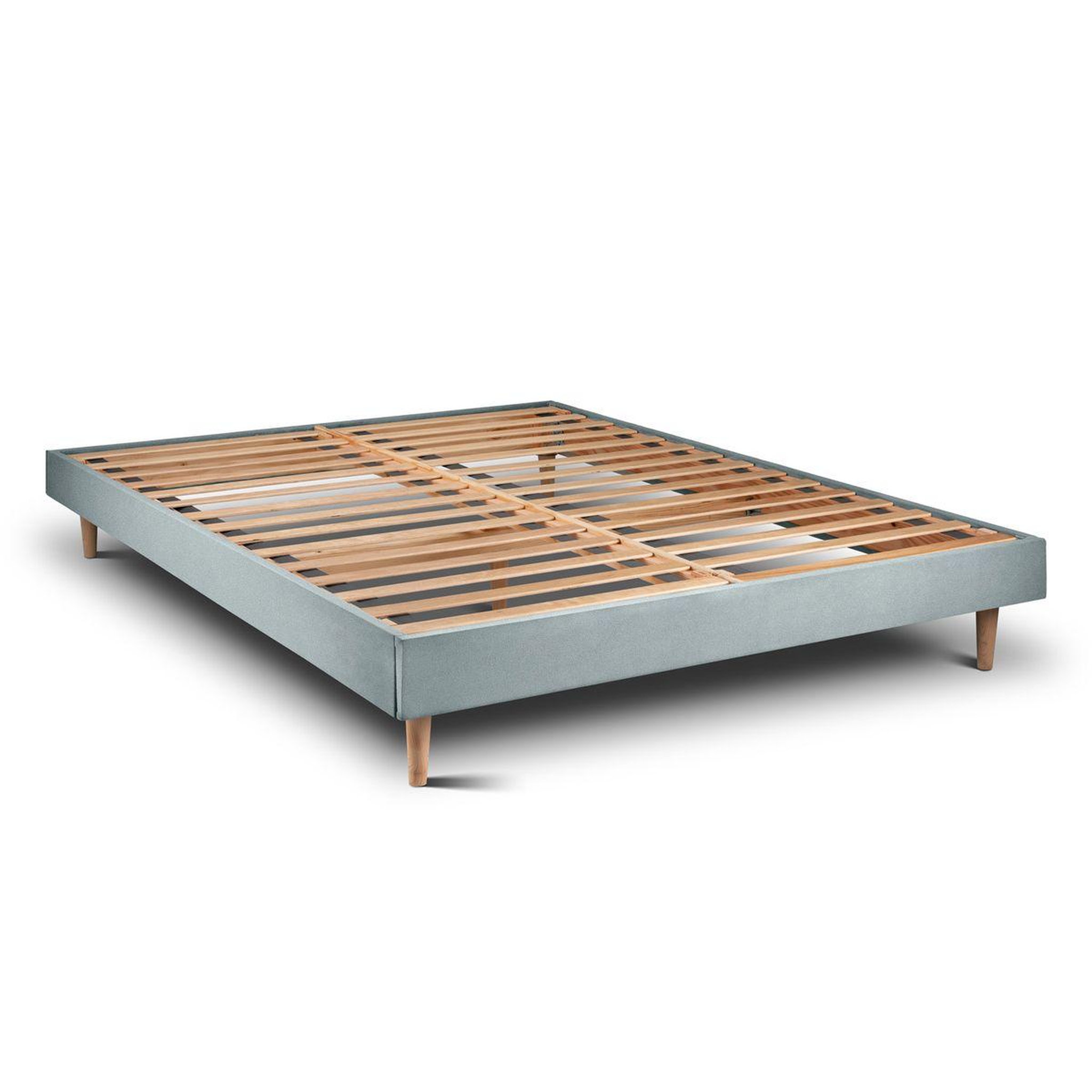 Voir la diapositive 4 : Sommeil de Plomb Lit avec tête de lit lignes velours et sommier kit - Hauteur totale : 29cm