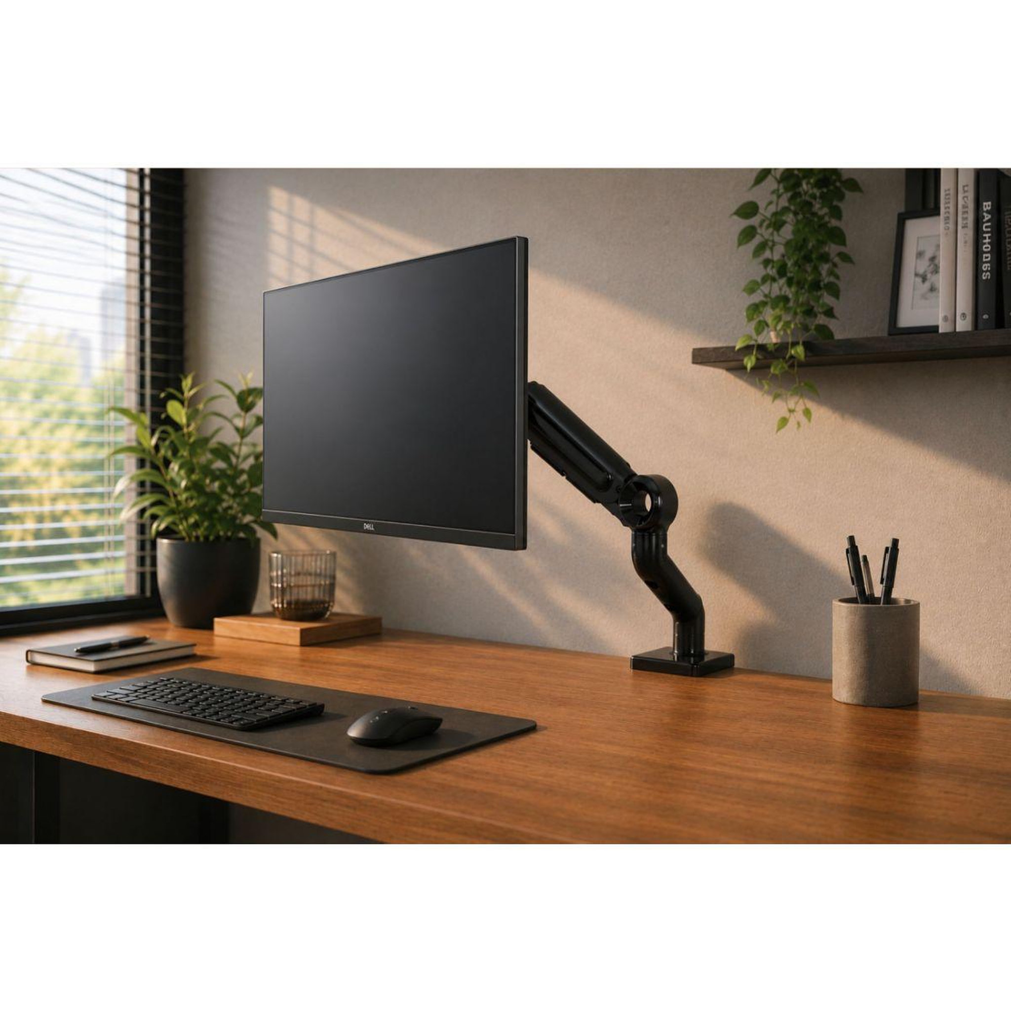 Voir la diapositive 2 : ESSENTIEL B Support écran pc moniteur articulé de 15'' à 35''