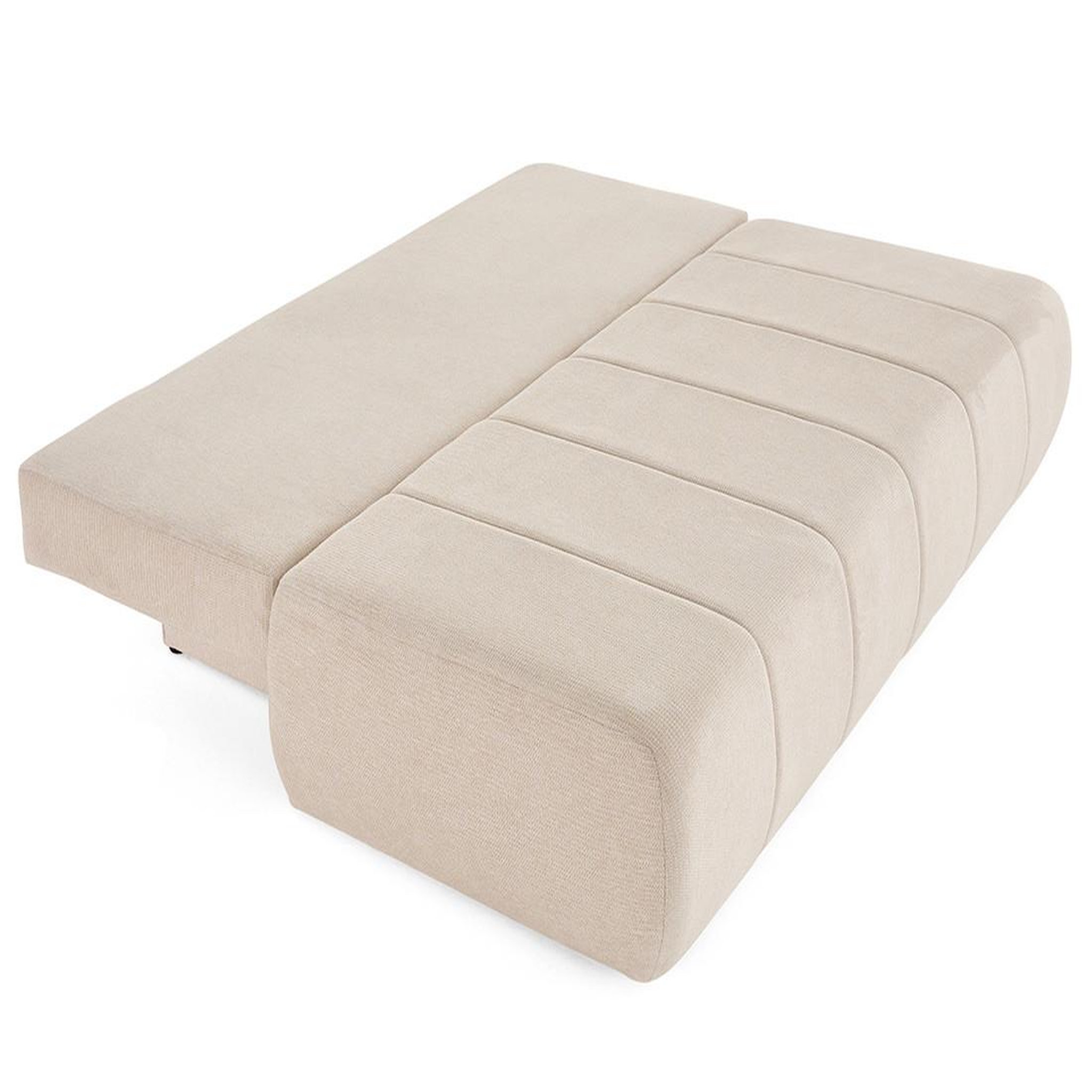 Voir la diapositive 2 : BEST MOBILIER Harper - canapé 3 places convertible avec coffre en tissu texturé