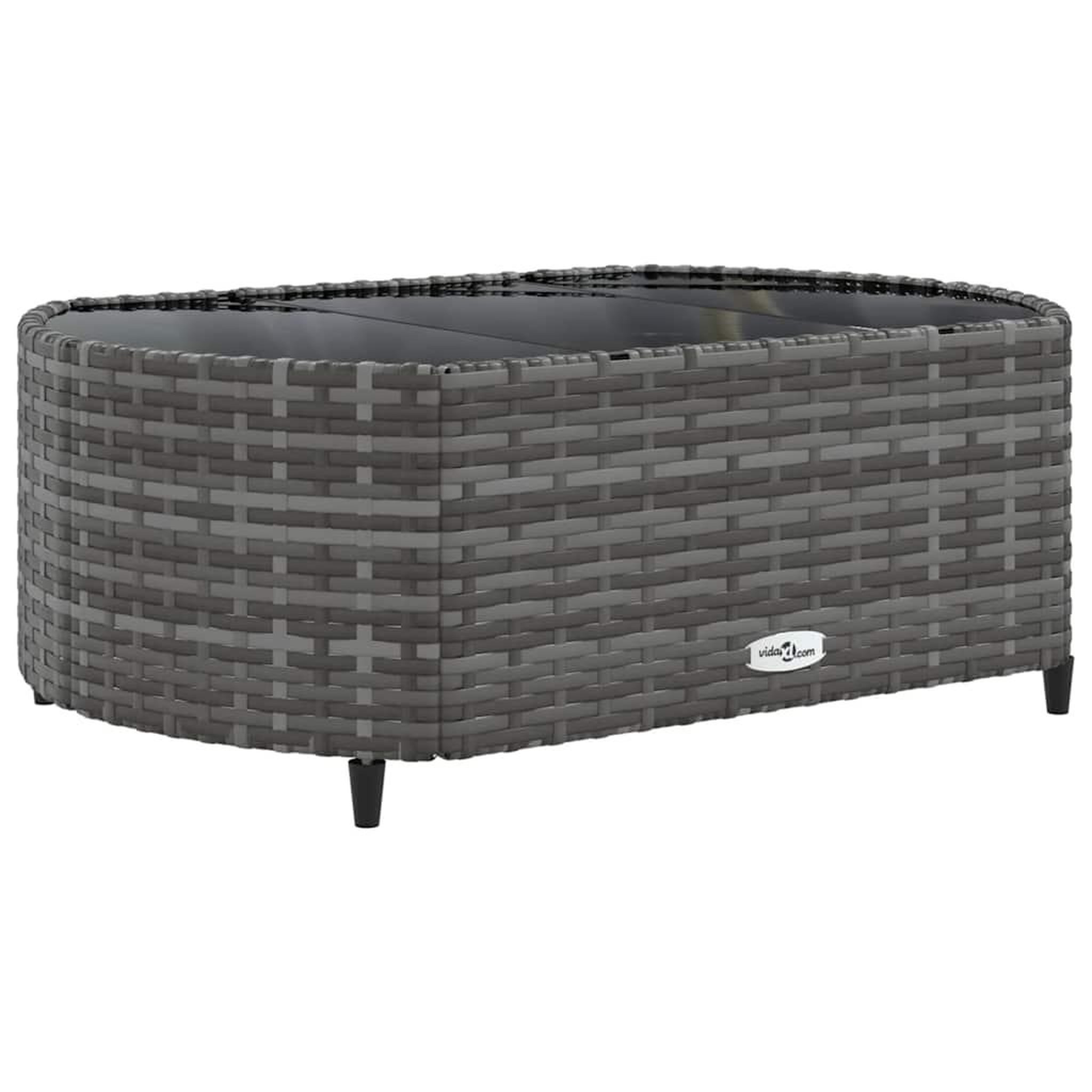 Voir la diapositive 5 : VIDAXL Salon de jardin avec coussins 7 pcs gris resine tressee