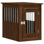Voir la diapositive 2 : VIDAXL Meuble de cage pour chiens chene marron 45x62x59 cm