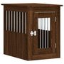 Voir la diapositive 2 : VIDAXL Meuble de cage pour chiens chene marron 45x62x59 cm