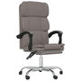 Voir la diapositive 2 : VIDAXL Fauteuil inclinable de bureau Taupe Tissu