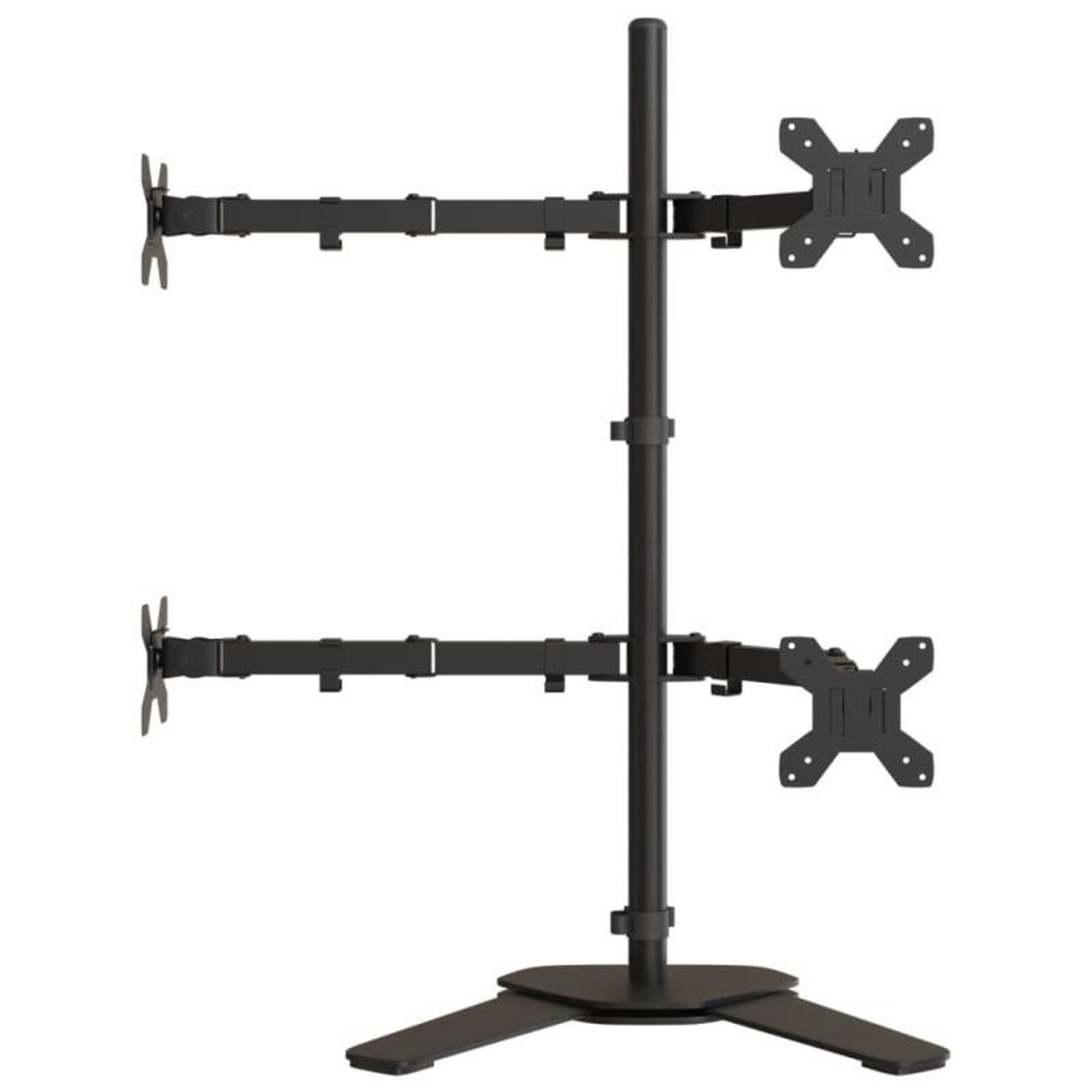 Voir la diapositive 5 : VIDAXL Support de moniteur noir acier VESA 75 100 mm