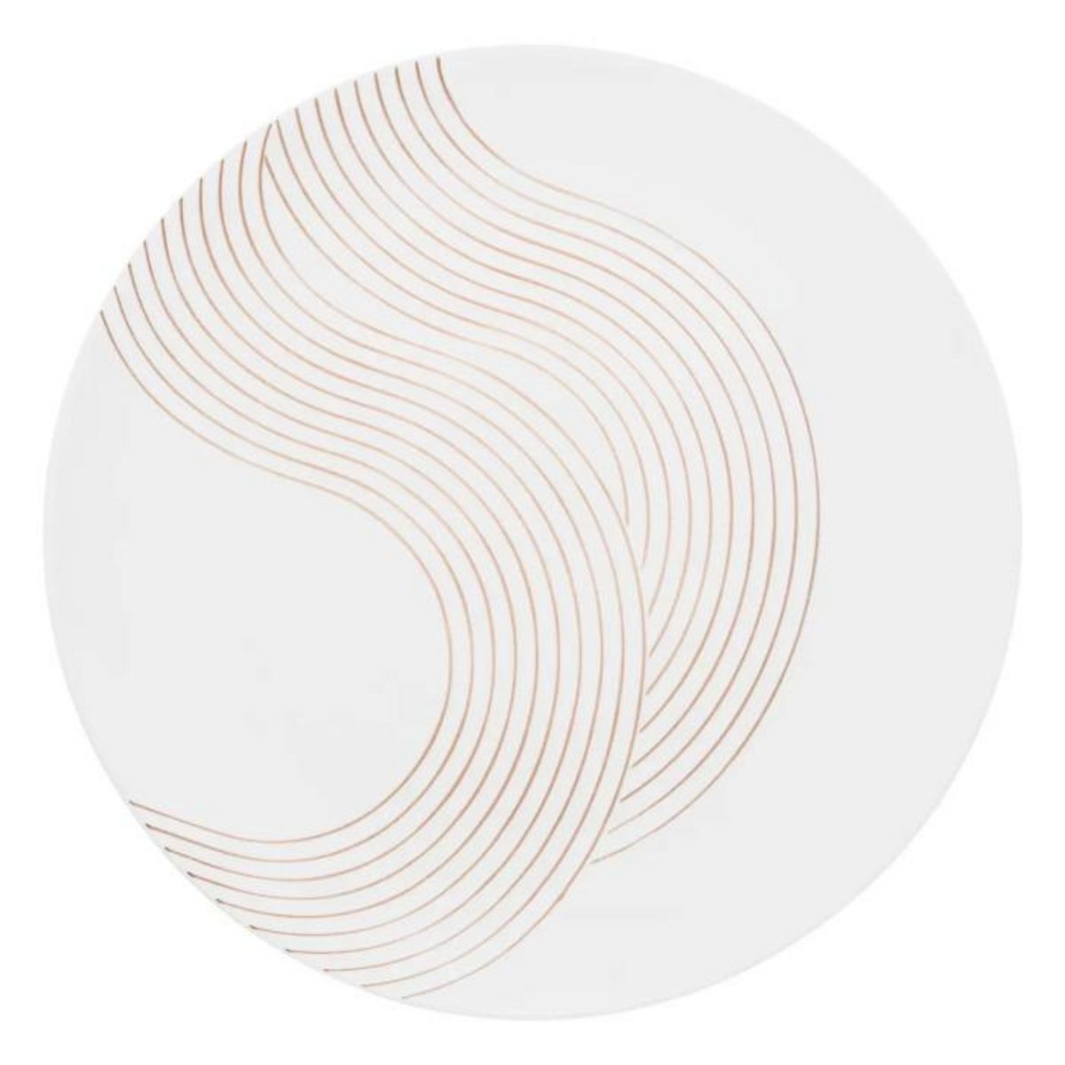 SECRET DE GOURMET Lot de 6 Assiettes Plates  Sky Lounge  27cm Blanc