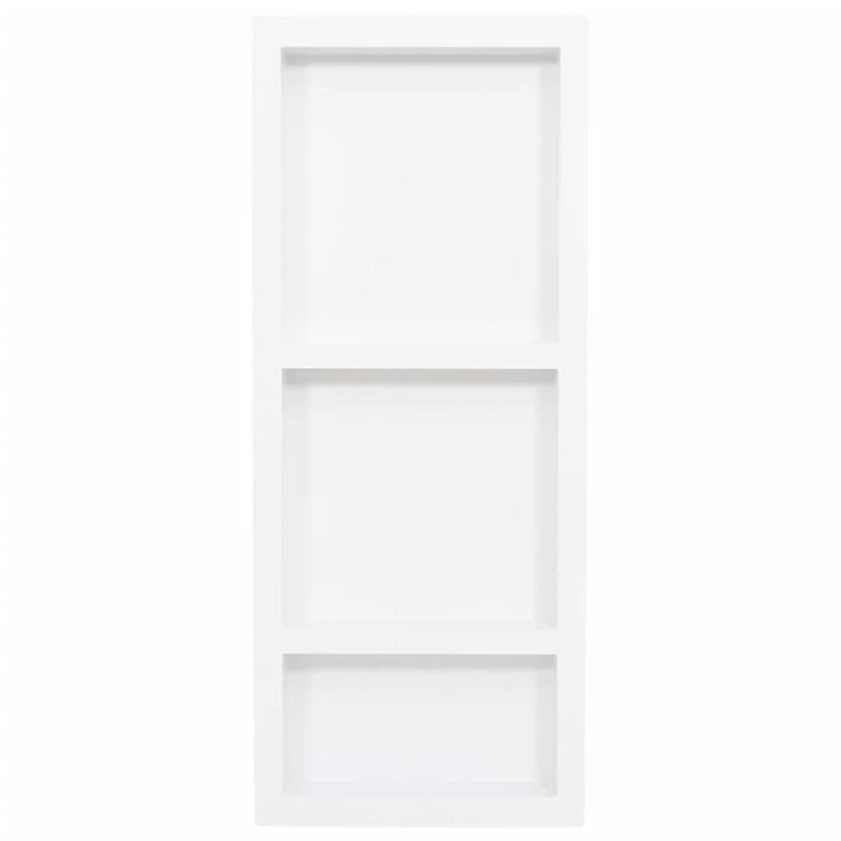 VIDAXL Niche de douche avec 3 compartiments Blanc mat 41x99x9 cm