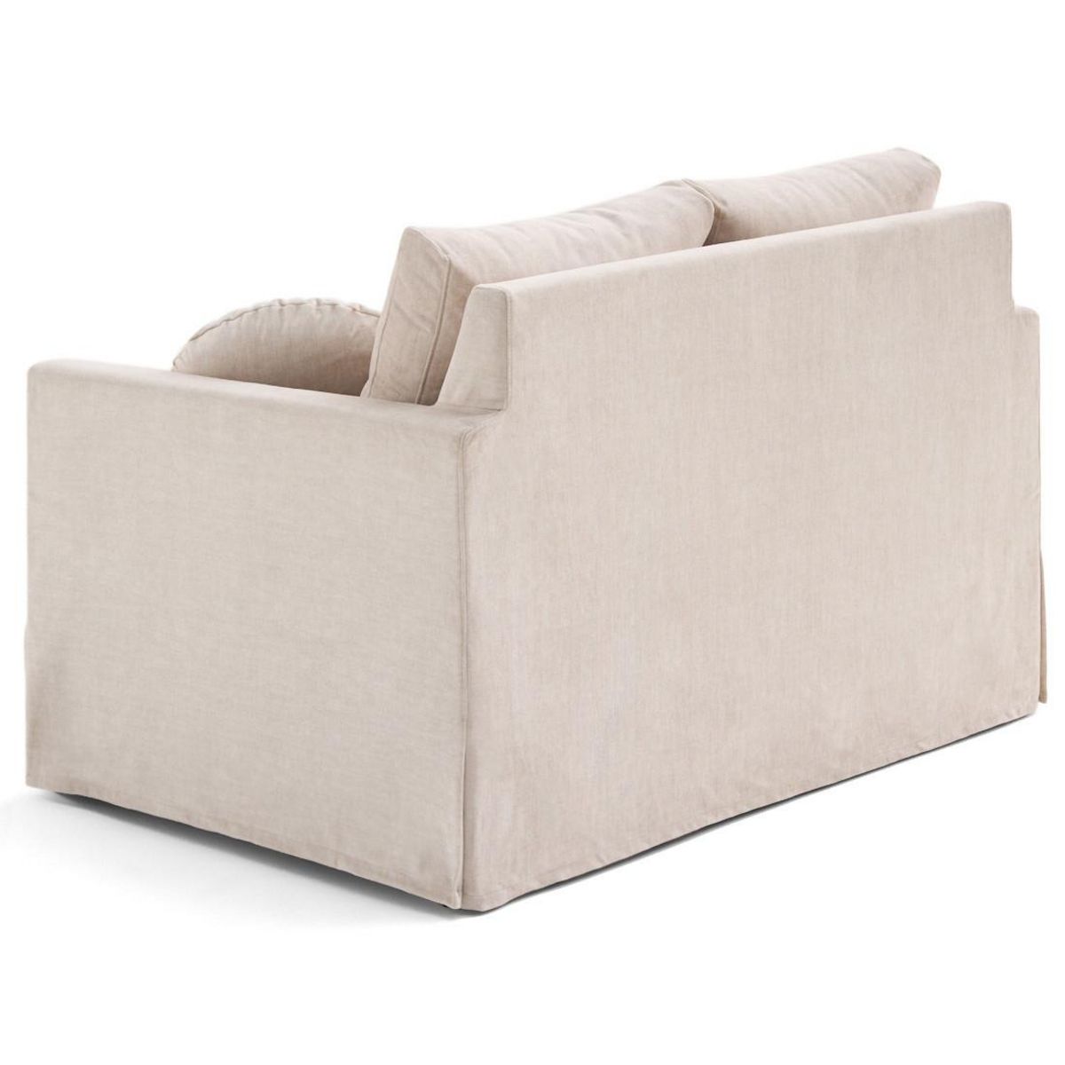 LISA DESIGN Serena - canapé droit déhoussable 2 places en velours