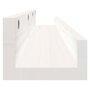 Voir la diapositive 5 : VIDAXL Etageres murales 2 pcs Blanc 80x12x9 cm Bois de pin massif