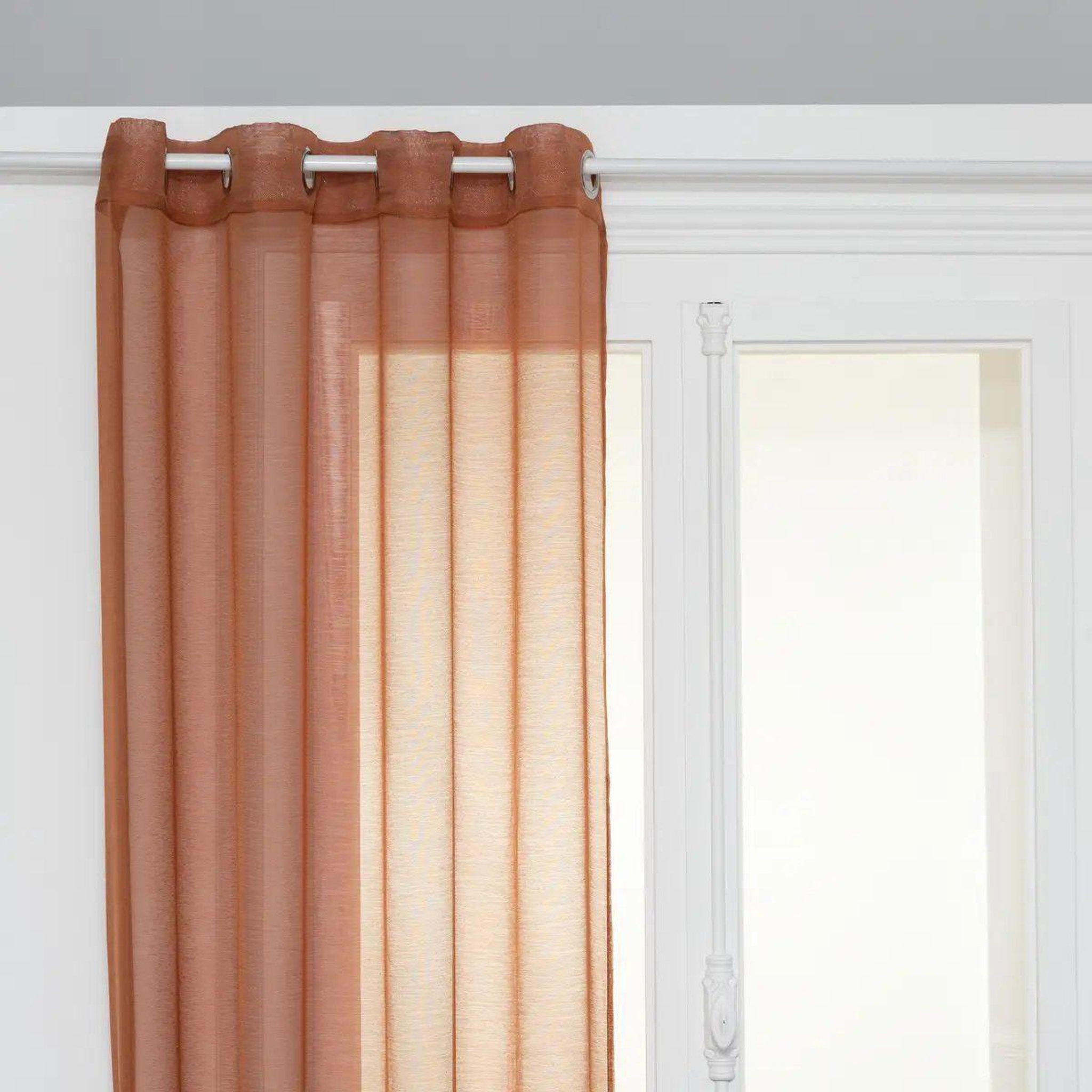 ATMOSPHERA Rideau voilage  moly  135x240cm terracotta