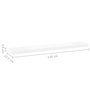 Voir la diapositive 6 : VIDAXL Etagere flottante murale chene et blanc 120x23,5x3,8 cm MDF