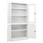 Voir la diapositive 5 : VIDAXL Armoire de bureau Blanc 90x40x180 cm Acier