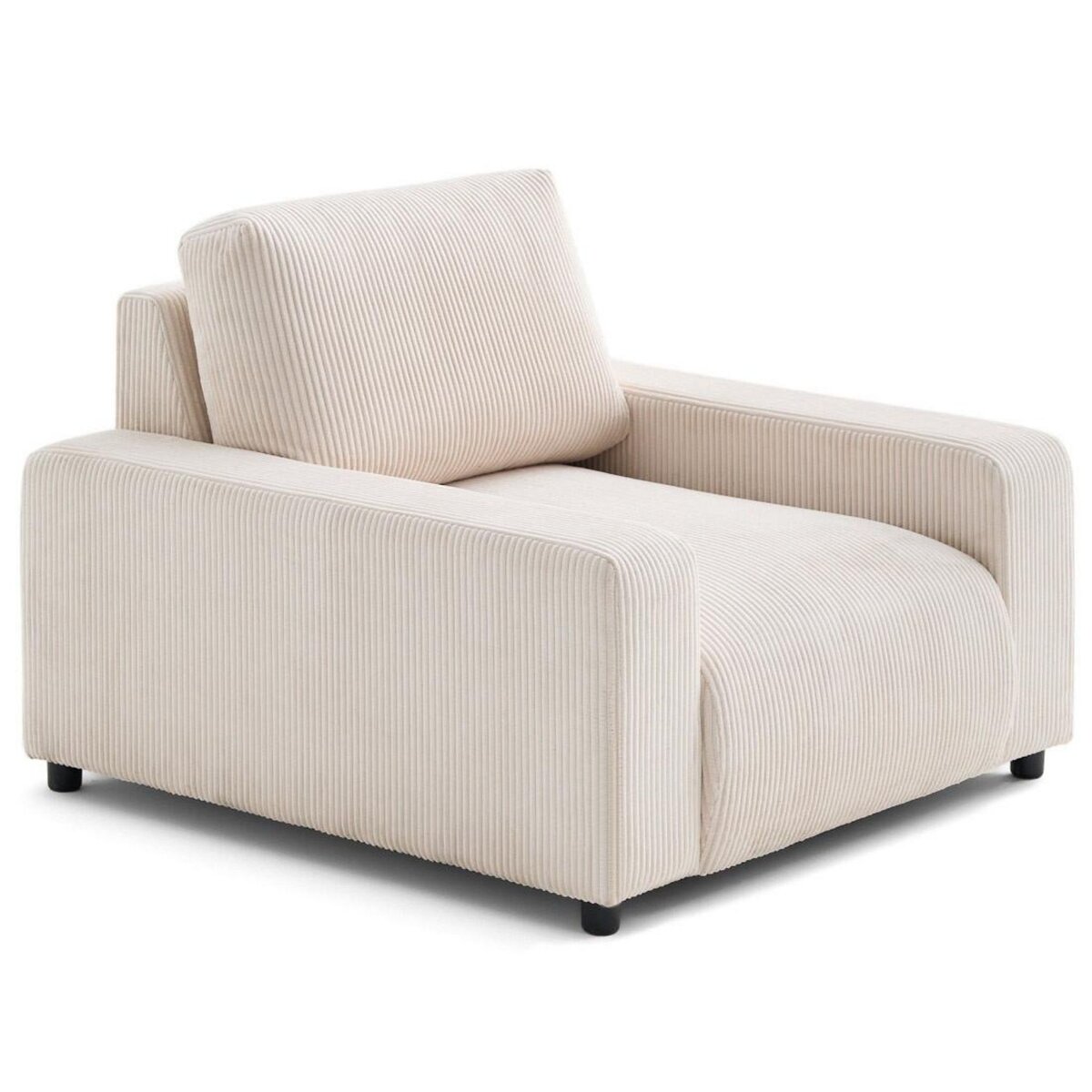 LISA DESIGN Pivoine - fauteuil en velours côtelé