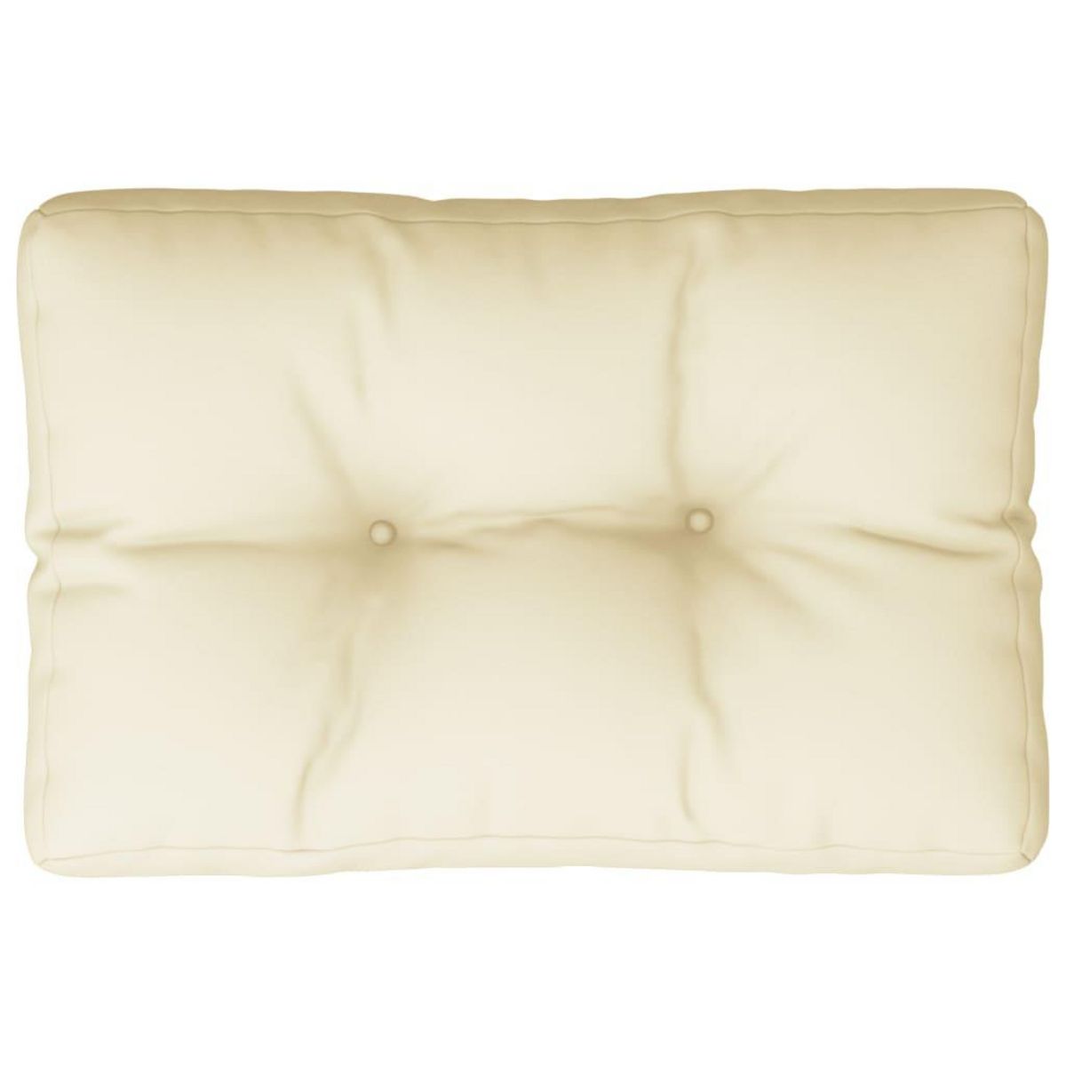 VIDAXL Coussin de palette creme 50x40x12 cm tissu