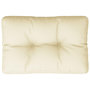 Voir la diapositive 2 : VIDAXL Coussin de palette creme 50x40x12 cm tissu